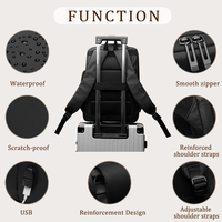 Nouveau sac à dos pour ordinateur portable Oxford imperméable pour homme, avec port USB, grande capacité, respirant, durable, pour les trajets quotidiens et les voyages d'affaires