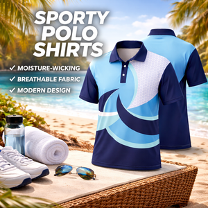 Camiseta Polo Deportiva para Hombre, de Secado Rápido, Manga Corta, Ligera, para Golf, Entrenamiento y Deportes - Product Image 3