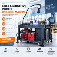 Robot Las 6 Axis Cobot Mesin Las MIG Otomatis Soldadora Maquina De Soldar Untuk Bengkel