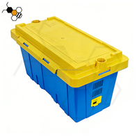 Mini 580x285x285mm Belüftete Pro Bienen-Transportbox aus Kunststoff mit Verschlussdeckel und Schiebe-Eingangstür