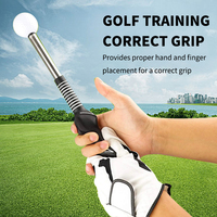 Haute qualité Golf Grip Trainer Attachment Click Sound Warm Up Golf Swing Trainer Rétractable Golf Swing Training Aid