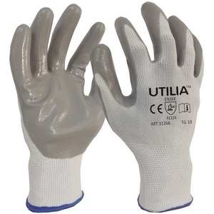 Guantes de Trabajo de Nitrilo y Nailon Utilia, Talla 10, Protección Industrial - Product Image 1