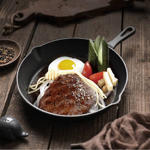 Poêle en fonte pré-assaisonnée de 10 pouces - Poêle à frire <span class=keywords><strong>sans</strong></span> revêtement, résistante au four, pour cuisinière, grill, feu de camp et utilisation en cuisine moderne - Product Image 3