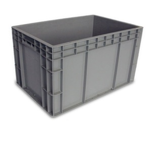 Nestable tiêu chuẩn hóa Kích thước thùng nhựa dễ dàng để làm sạch hộp công nghiệp cho kho lưu trữ hộp - Product Image 1