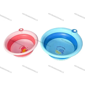 Bassin pliable en PP pour bébé, petit bassin rond en <span class=keywords><strong>plastique</strong></span> pour le lavage du visage et des pieds des nouveau-nés et des tout-petits - Product Image 6