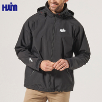 Jaket Puffer kasual pria, jaket penahan angin mendaki gunung, mantel keras musim gugur Plus baru, jaket tahan air pria nilon