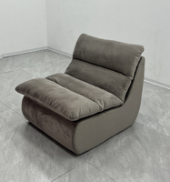 Canapé modulaire simple et moderne en crème, design compressé sous vide, pour hôtels et entrepôts, accessoire de salon simple