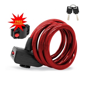 Waterproof Outdoor Cycling Bike <b>Lock</b> Zinc Alloy Steel <b>Cable</b> Security <b>Lock</b> - Product Image 2