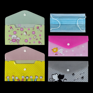Carpeta Transparente con Diseño <span class=keywords><strong>Diagonal</strong></span>, Bolsa Impermeable para Documentos, Botón de Presión de Plástico para Protección de Documentos a Prueba de Agua - Product Image 5