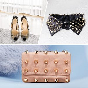 Uxcell Kits de clous coniques et rivets à visser en métal X mm pour vêtements, ceintures, sacs, chaussures, artisanat du cuir DIY, rose - Product Image 5