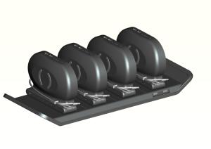 Batterie externe sans fil 20000 mAh avec câble 3-en-1, support de menu de table CE RoHS et chargeur pour promotion en restaurant et café - Product Image 6