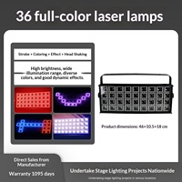 Lumière stroboscopique à matrice LED RVB, conception visuelle de scène, flash pixel, éclairage de lavage de couleur, luminaire mural, scène scénique, spectacles créatifs
