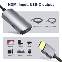 Adaptateur ULT-Unite 4K 60Hz vers USB-C avec gaine en PVC pour moniteur et PS5 - Connecteurs plaqués or