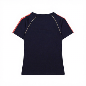 T-shirt de <span class=keywords><strong>football</strong></span> unisexe personnalisé de haute qualité en gros, design numérique de lettres, polyester/coton, manches courtes, séchage rapide - Product Image 2