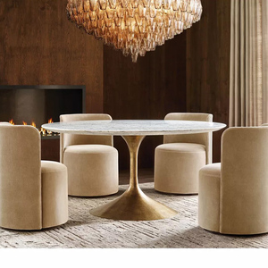 <span class=keywords><strong>Tavolo</strong></span> da Pranzo Moderno di Lusso in <span class=keywords><strong>Marmo</strong></span> con Base a Tromba Tulipano, Ecologico e Durevole, per Sala da Pranzo, Cucina e Soggiorno - Product Image 2