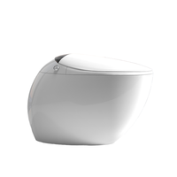 Toilette intelligente de luxe Oeuf salle de bain articles sanitaires toilette montée au sol en céramique prix Wc couleur ivoire toilettes céramique intelligente Sm