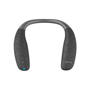 새로운 휴대용 매달려 목 착용 방수 스피커 충전식 귀 무료 무선 마이크 BT 스피커 야외