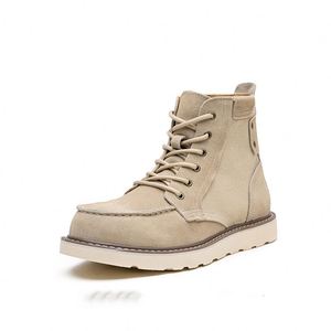 High Quality New Men's Genuine Leather <b>Boots</b> Outdoor <b>Lace</b>-up Italy Brand Fashion Leather <b>Boots</b> Design Big Size 49 - Product Image 4