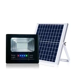 Aluminum Solar Powered Slim IP65 IP66 Waterproof Outdoor Floodlight 30W 60W 100W 200W 300W 400W LED Solar Flood Light