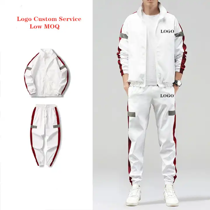 men reflective tracksuit men jogger windbreaker