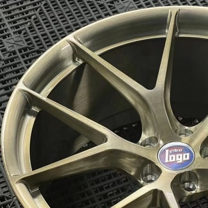 Rines Personalizados en Bronce Cepillado, 10 Radios en Forma de Y, Monobloque Forjado, para BMW M3 M4 Mercedes Porsche 911 Lexus ISF - Product Image 4