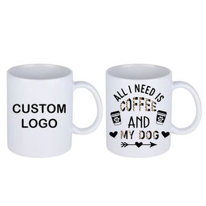 كوب سيراميك سادة أبيض بسعة 11 أونصة للطباعة بتقنية التسامي للبيع بالجملة، كوب قهوة قابل للتخصيص بتقنية التسامي كهدايا ترويجية - Product Image 1