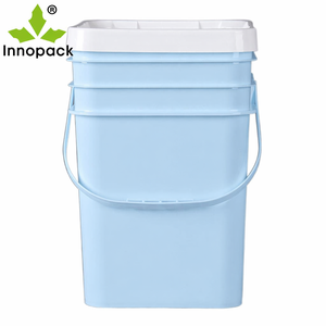 <span class=keywords><strong>Venta</strong></span> al por Mayor de <span class=keywords><strong>Bidones</strong></span> de Plástico Cuadrados Coloridos de 20l, Cubeta de Plástico Grande con Asa y Tapa - Product Image 1