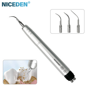 NICEDEN Détartreur <span class=keywords><strong>dentaire</strong></span> pneumatique à 2/4 trous, fréquence 6000 Hz, pièce à main de nettoyage <span class=keywords><strong>dentaire</strong></span> à air comprimé - Product Image 1