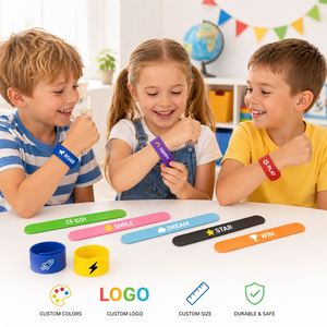 Eco-Friendly Rubber Band Folk Art Digital Printed Professional OEM Custom Slap Bracelet Bulk Personalized Kids Toy for Promotion - Product Image 6