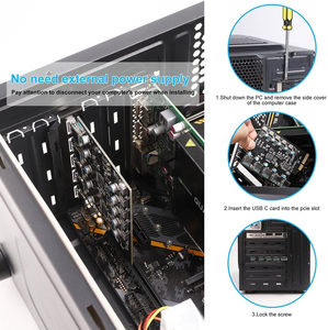 Asm3142 Chip 5-Cổng Pcie USB 3.2 Thẻ Gen2 20Gbps Hub Cho <span class=keywords><strong>PC</strong></span> Máy Tính Để Bàn Bo Mạch Chủ Không Có Cung Cấp Điện Yêu cầu - Product Image 5