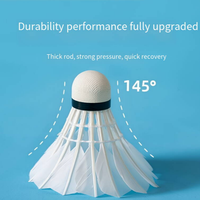 Volants de badminton hybrides en plumes d'oie, écologiques, super durables, de classe professionnelle, légers, pour l'entraînement et les tournois