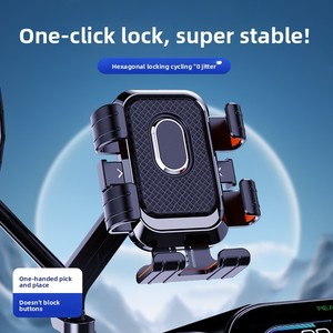 Supporto Universale in Plastica per Telefono da Moto con Stabilizzazione dell'Immagine per Corrieri e Chauffeurs; Supporto per Navigazione - Product Image 5