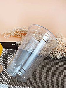 Gobelets jetables transparents pour animaux de compagnie, jus, café, bubble tea, smoothies, en plastique avec couvercle, vente en gros, directement de l'usine - Product Image 5