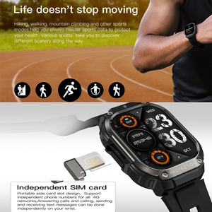 Đồng hồ thông minh DM63 1000mAh pin lớn HD AMOLED 4G 5G Sim Wifi theo dõi sức khỏe. Tính năng camera email la bàn nhịp tim - Product Image 4