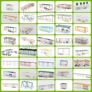 Structure de jeu extérieure multifonctionnelle pour enfants : balançoire, barres de grimpe, filet d'escalade, design personnalisable, équipement d'amusement - Product Image 2