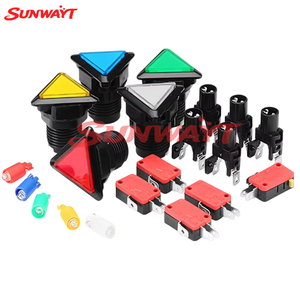 Botón Triangular Iluminado de 39*39*39 mm, Accesorios para Consola de Juegos, Botón Triangular de 12V, Interruptor de Botón para Consola de Juegos - Product Image 2