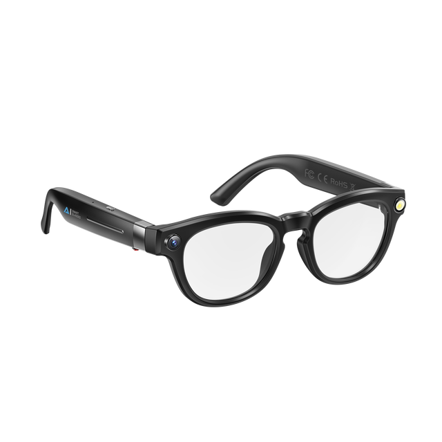 Ai Smart Glasses with Camera for 5.3 App Control & Built-in Flash-Wireless Voice Call