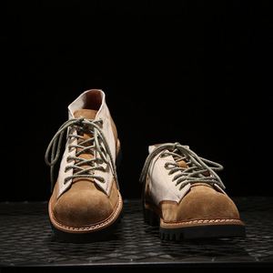 High-Quality Genuine Leather Premium <b>Boots</b> for Men Stylish&Wear-Resistant Suede Casual&Retro <b>Spring</b> Breathable Soft-Soled Shoes - Product Image 3