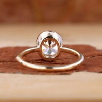 Bague de fiançailles solitaire en diamant de laboratoire de 2 carats, taille ronde, sertie en clos, or massif 10K 14K 18K, certifiée IGI CVD/HPHT