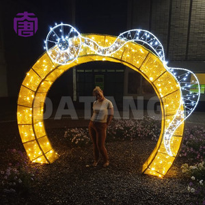 Giant LED Archway Motif <b>Light</b> Waterproof Christmas Tunnel <b>Light</b> Outdoor Plaza Mall Walk Through Photo Prop - Product Image 6