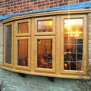 Auvent en alliage d'aluminium, grain de bois, <span class=keywords><strong>baie</strong></span> <span class=keywords><strong>vitrée</strong></span>, fenêtre en aluminium - Product Image 6