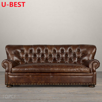 Canapé Chesterfield capitonné de style vintage U-BEST, canapé, divano, divani, bankstel, salon, meuble, maison, mobilier, salon