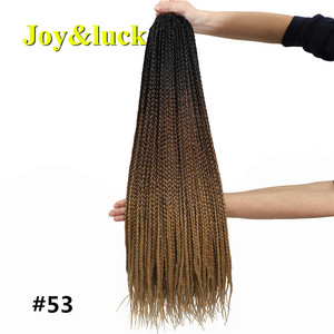 24 ''100g Ombre <span class=keywords><strong>viola</strong></span> all'ingrosso trecce all'uncinetto scatola trecce <span class=keywords><strong>colorate</strong></span> lunghe 3S sintetiche passione intrecciare estensioni dei capelli Jumbo - Product Image 5