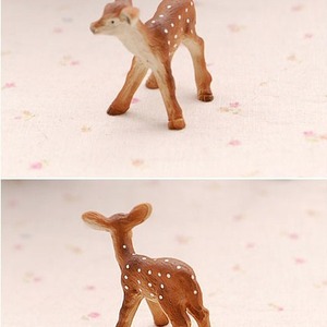 Small Sika Deer Desktop Ornament Resin Figurine Christmas Decoration Indoor Use Matte Finish - Product Image 2