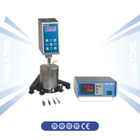 Viskometer Digital SCITEK 4 Jenis Spindle Akurasi ±1% Adaptor Viskometer Ekstrim Rendah Adaptor Sampel Kecil Layar LCD untuk Laboratorium
