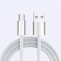 Câble de données USB Type-C à charge rapide en alliage d'aluminium tressé personnalisable de 1 m, le plus vendu, pour téléphone portable et appareil photo