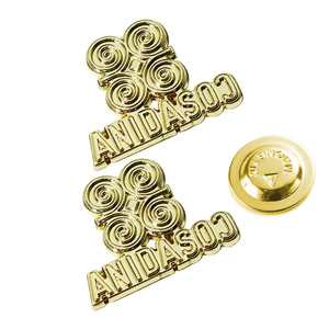 Broches personnalisées tendance pour femmes et hommes - Métal plaqué or/argent magnétique pour <span class=keywords><strong>nom</strong></span> personnalisé, <span class=keywords><strong>initiale</strong></span>, <span class=keywords><strong>logo</strong></span>, design 2D/3D - Product Image 6