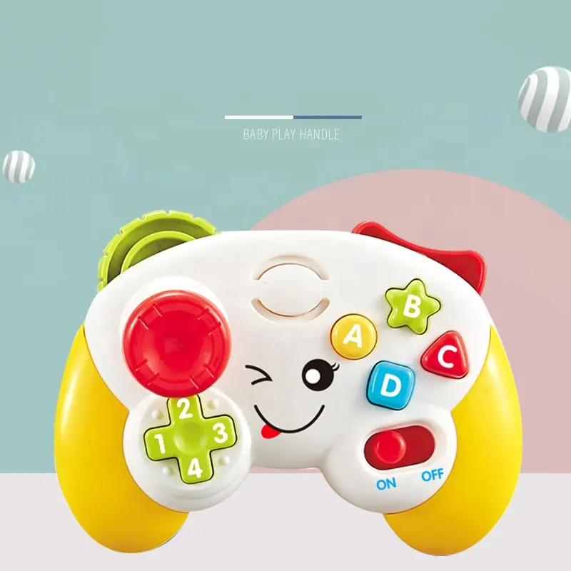2023 New Early Education Toys Electric Learning Fun With Music Light Infant Game And Learn Controller Toy Handle For Baby