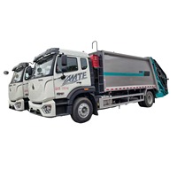 Camion compacteur de déchets à chargement arrière de 18 mètres cubes HOWO Euro VI pour le transport de déchets urbains