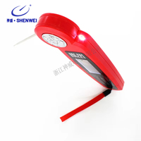 Termometer Daging Digital Populer SW 2026, Probe Lipat Tahan Air, Bacaan Instan, Termometer Makanan Logam untuk Rumah, Luar Ruangan, BBQ